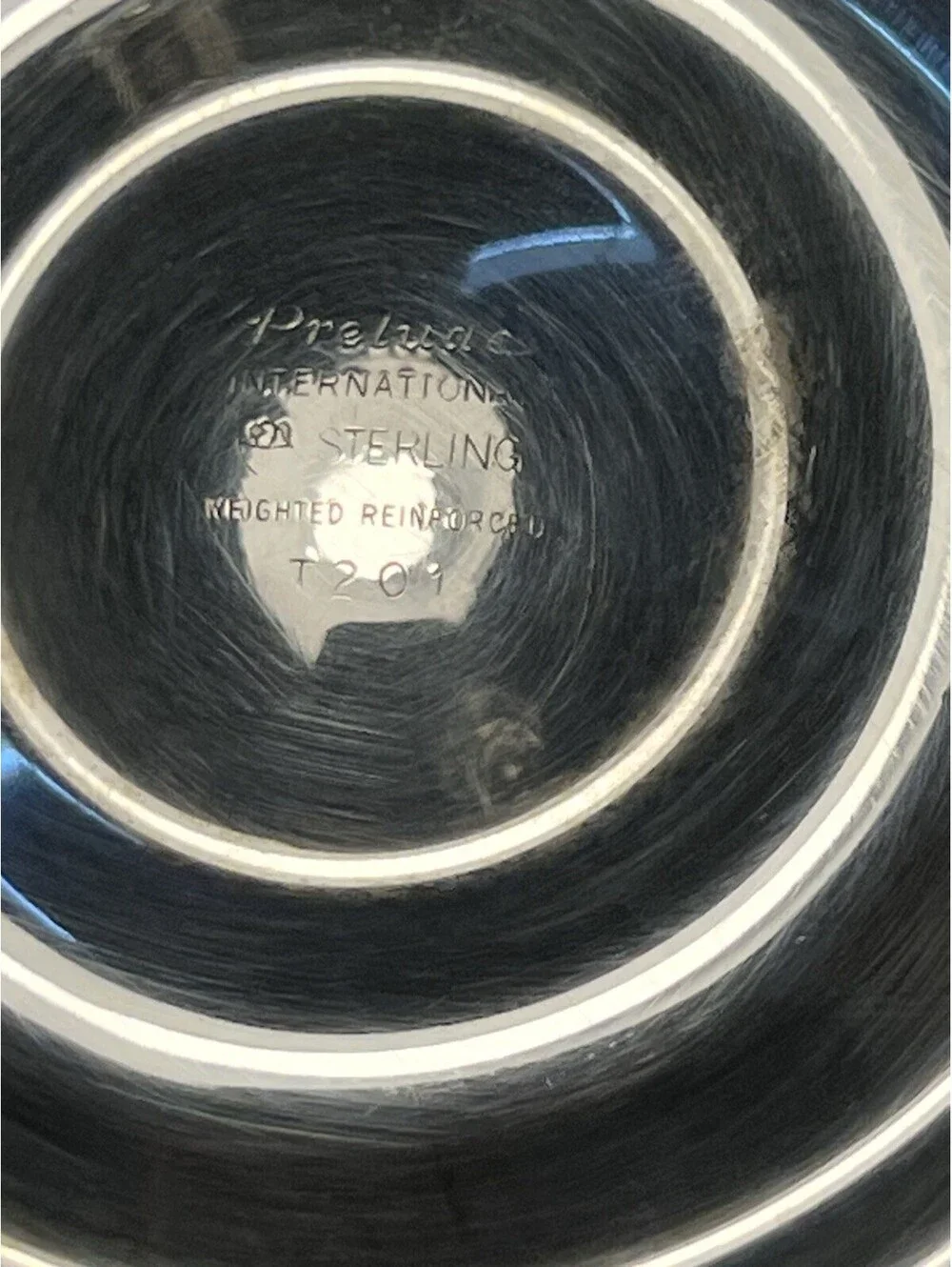 International Sterling 1939 Prelude Pedestal Compote Tazza Weighted T201, 6.5x6”